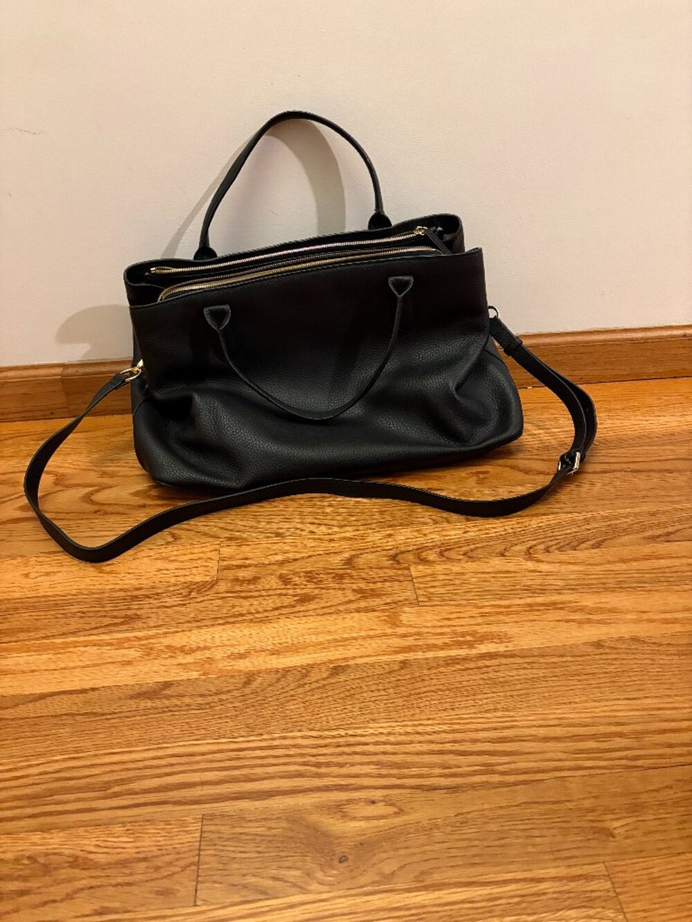 Mark & Graham Caroline Leather Handbag/Laptop Bag, Black, Good Used Condition - Picture 2 of 6